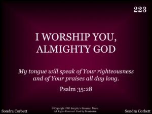 I WORSHIP YOU, ALMIGHTY GOD | R. J. Stevens Music